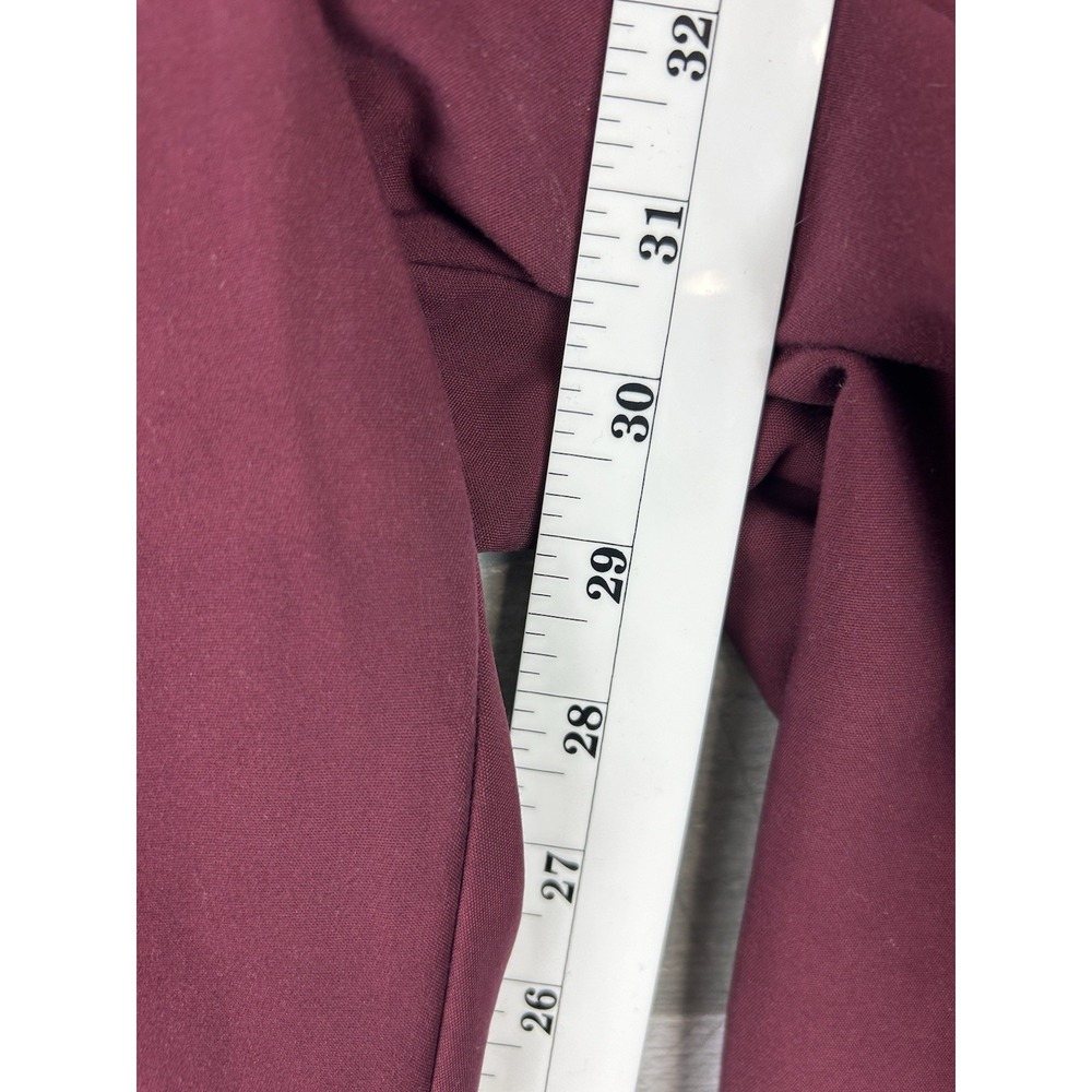 Apt 9 Women's Burgundy Tori Dress Pants 10 - Picture 6 of 8
